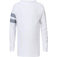 Snapper Rock White Arm Band Long Sleeve Rash Top