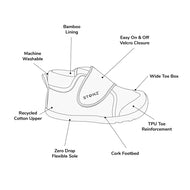 Stonz Cruiser Natural Toddler Shoes Dusty Rose
