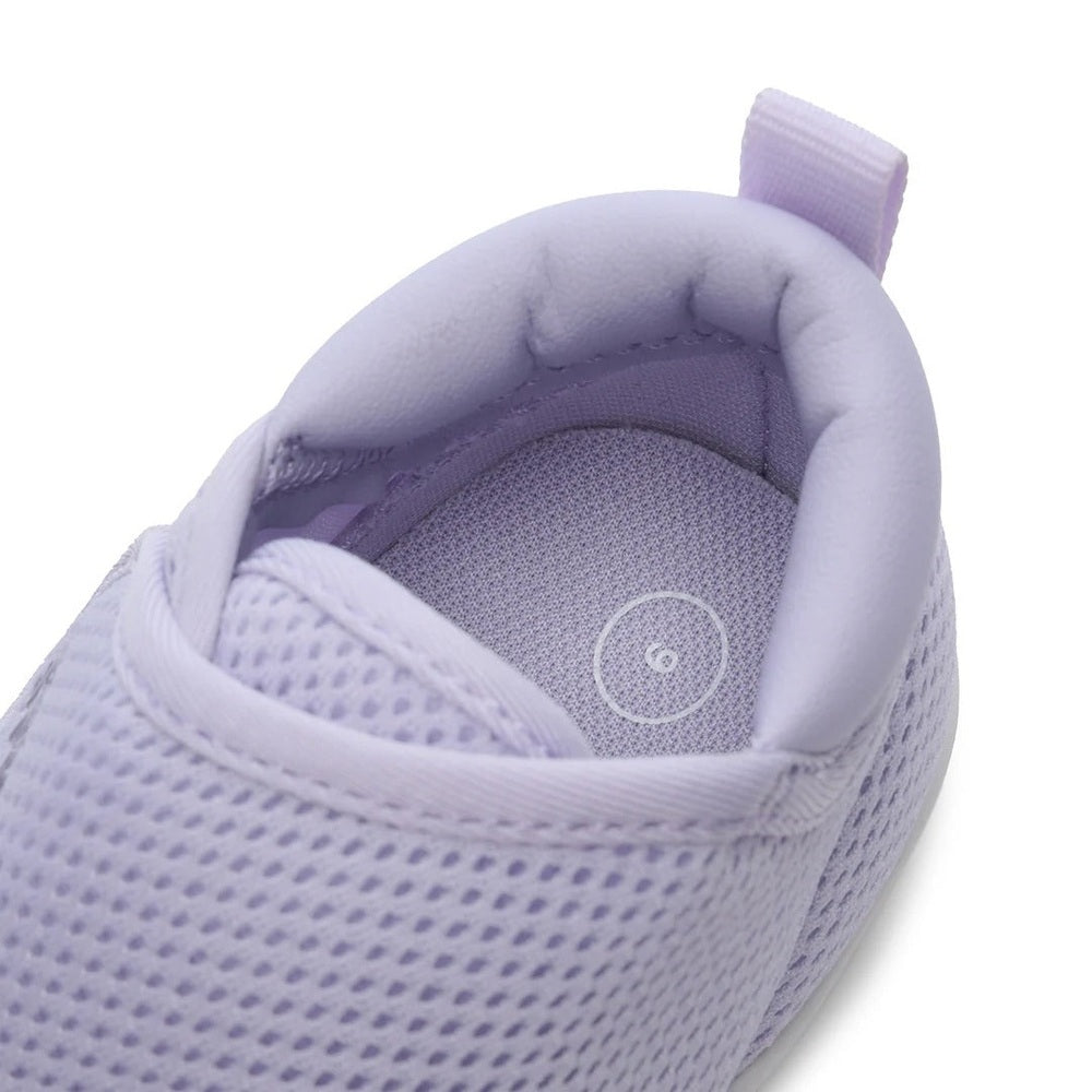 Stonz Cruiser Original Baby Shoes Haze Purple: lavender mesh toddlers with padded collar and back pull tab