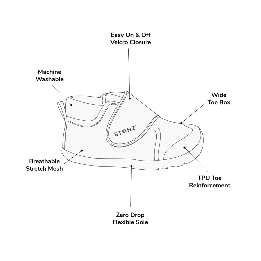 Stonz Cruiser Natural Baby Shoes Steel