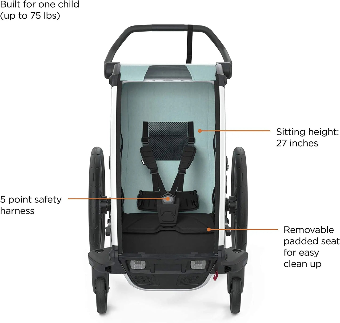 Thule Chariot Cross multisport bike trailer Alaska blue