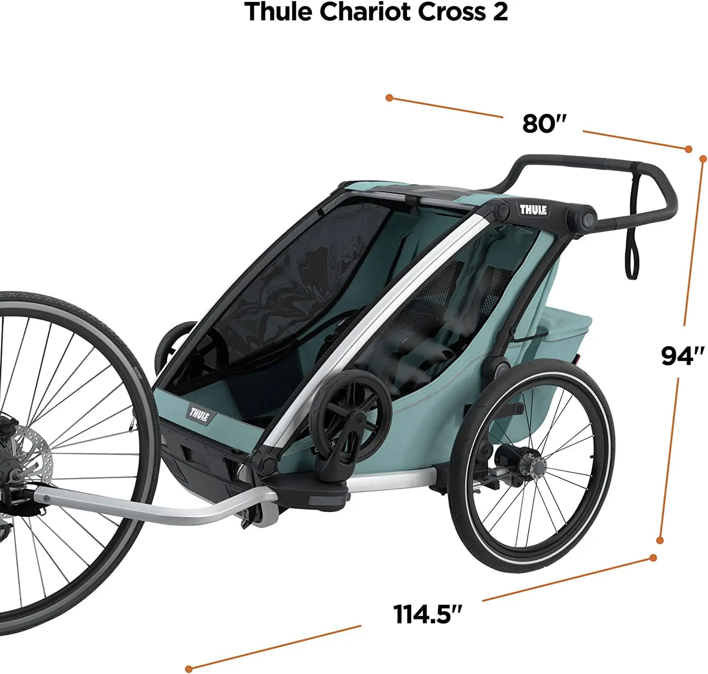 Thule Chariot Cross multisport bike trailer Alaska blue
