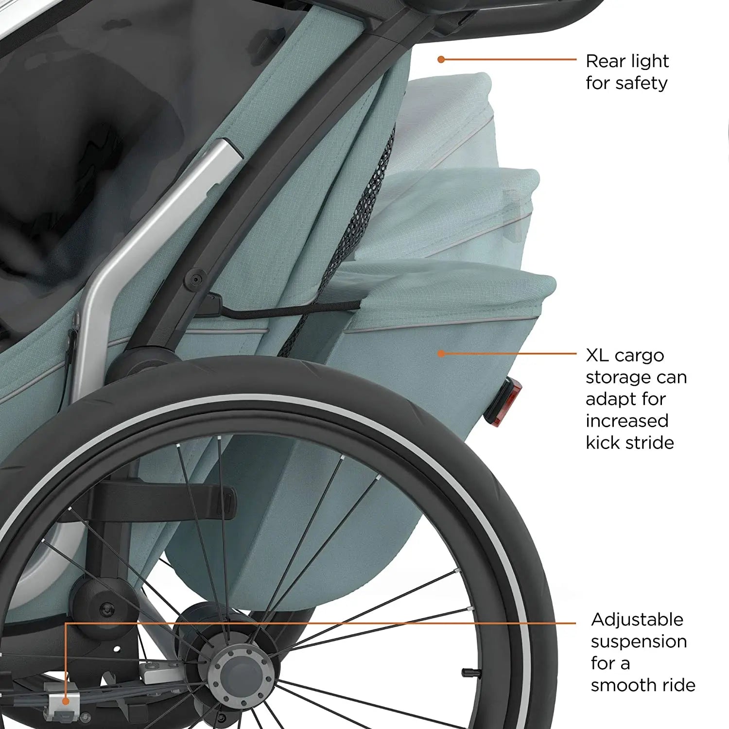 Thule Chariot Cross Multisport Bike Trailer Alaska Blue