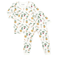 Coccoli Kid Long Sleeve Modal Pyjama Veggies On Cream