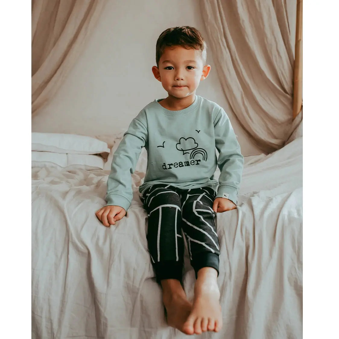 TURTLEDOVE LONDON GEO JACQUARD HAREMS - baby enRoute