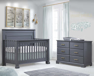 Natart Taylor 54 Inch Double Bed With Channel Tufted Headboard Panel