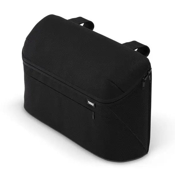 Thule Organizer travel bag in black with zipped compartments and sturdy carry handles.