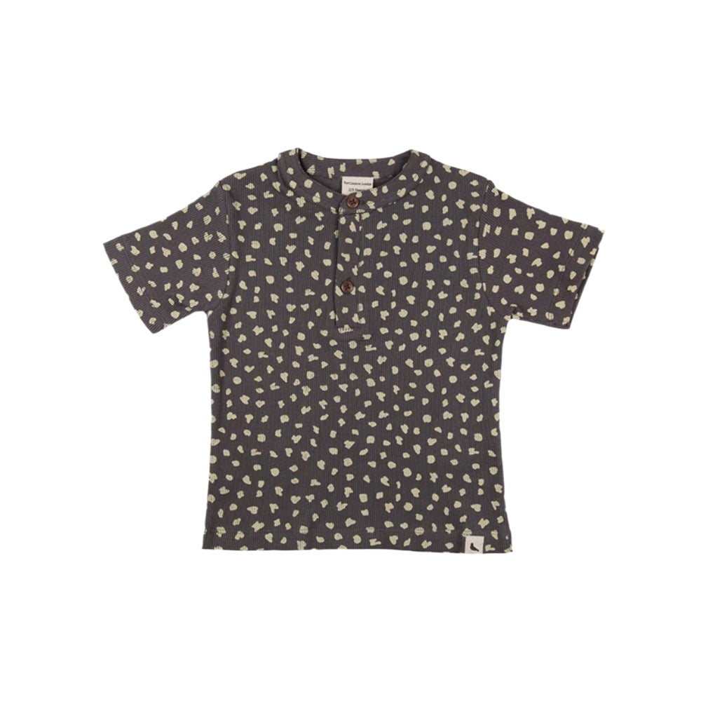 Turtledove London Animal Print Short Set Charcoal