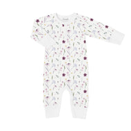 Coccoli Infant Modal Unionsuit Floral On Cream