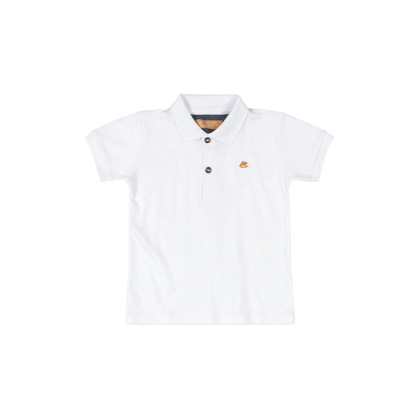 UP BABY BOY POLO SHIRT WHITE - baby enRoute