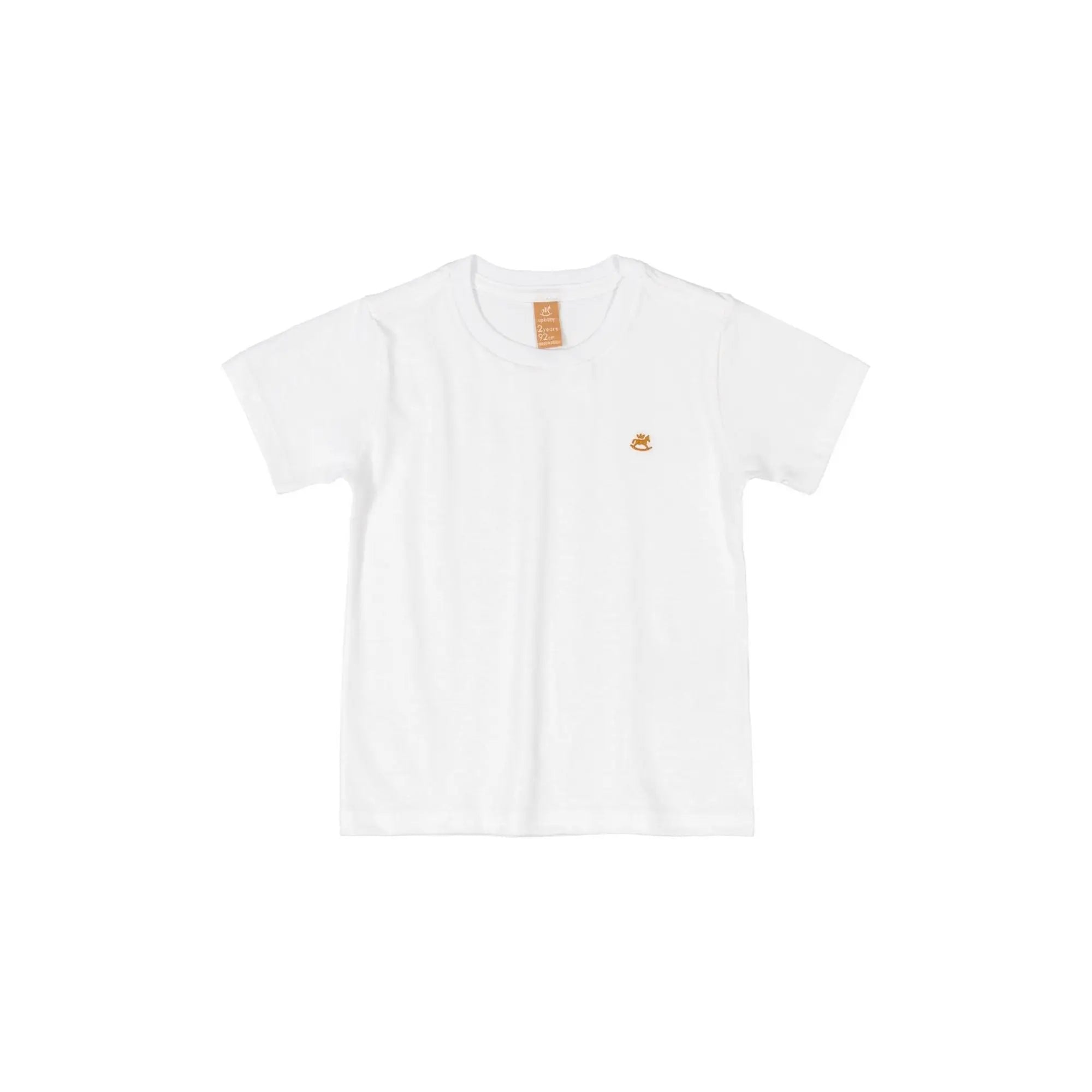 Up Baby Boy Short T-Shirt White
