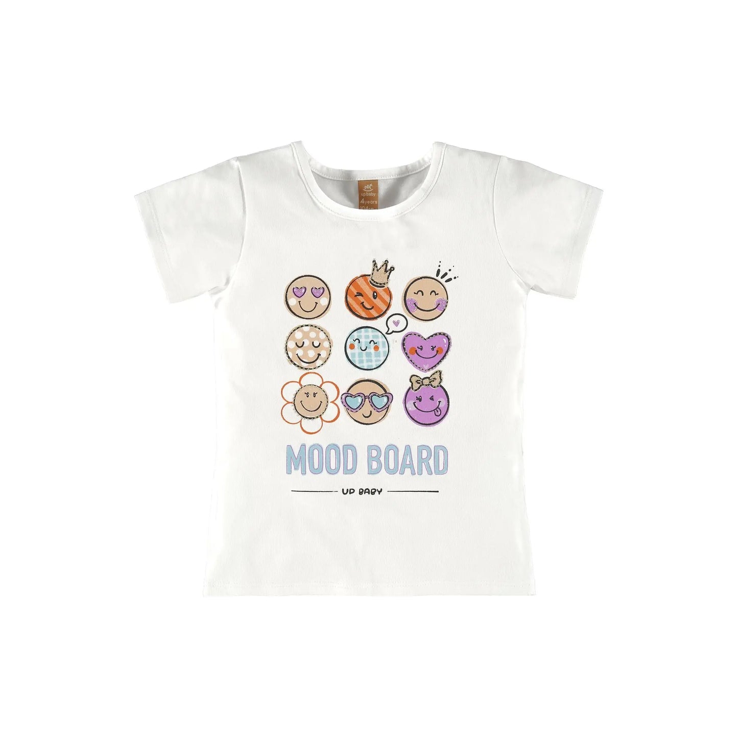 UP BABY GIRL SHORT SLEEVE COTTON BLOUSE WHITE - baby enRoute