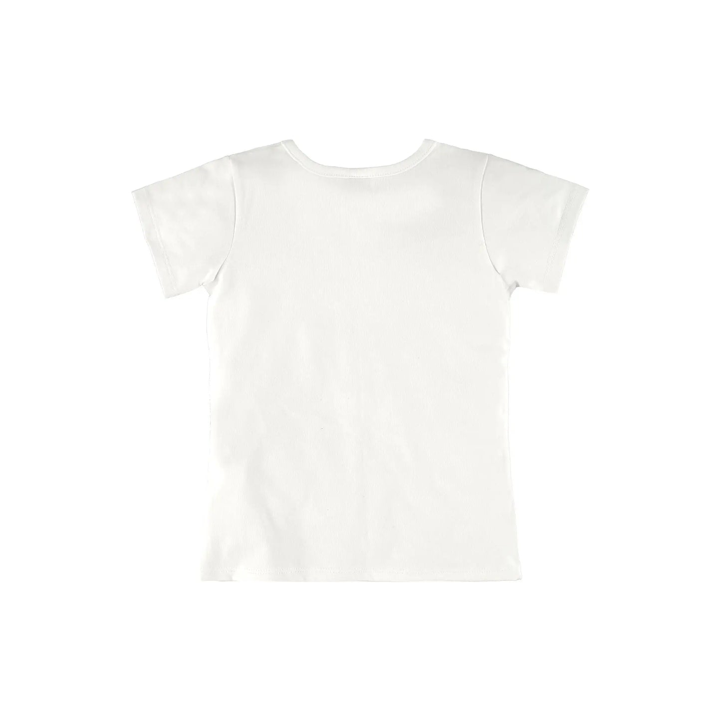 UP BABY GIRL SHORT SLEEVE COTTON BLOUSE WHITE - baby enRoute