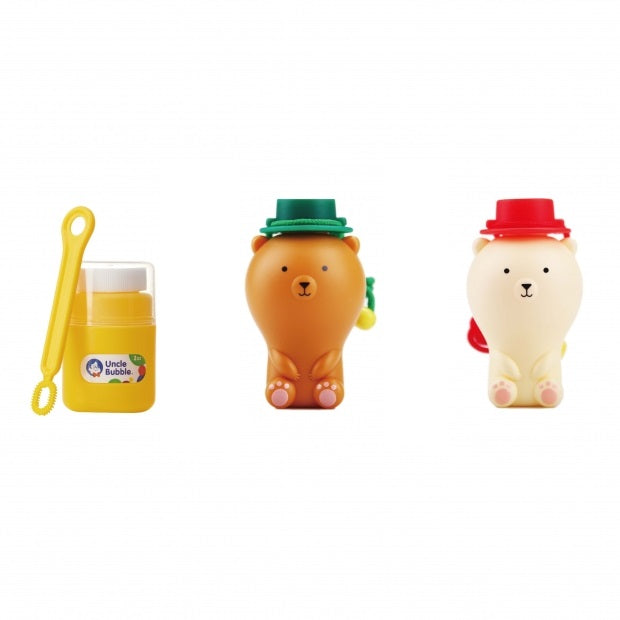 Uncle Bubble Fun Anti-Spill Pals With 2 oz Bubble Solution