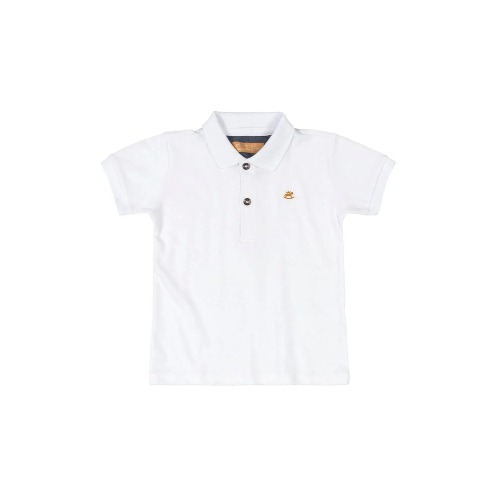 Up Baby Boy Polo Shirt White
