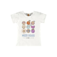 Up Baby Girl Short Sleeve Cotton Blouse White