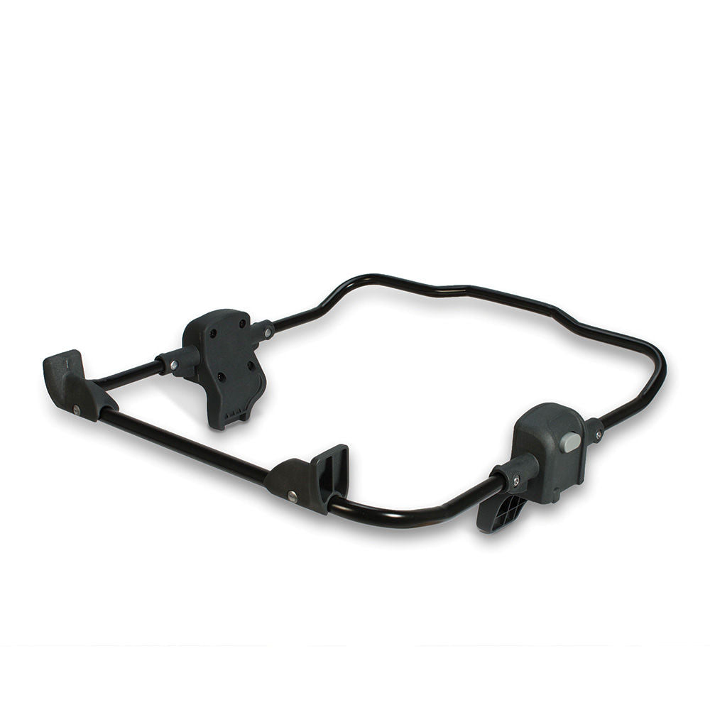 UPPABABY Car Seat Adapter Chicco in black frame with mounting connectors ready to attach a Chicco car seat.