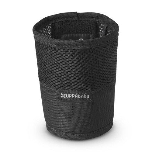 Uppababy Ridge cup holder in black mesh, stroller accessory
