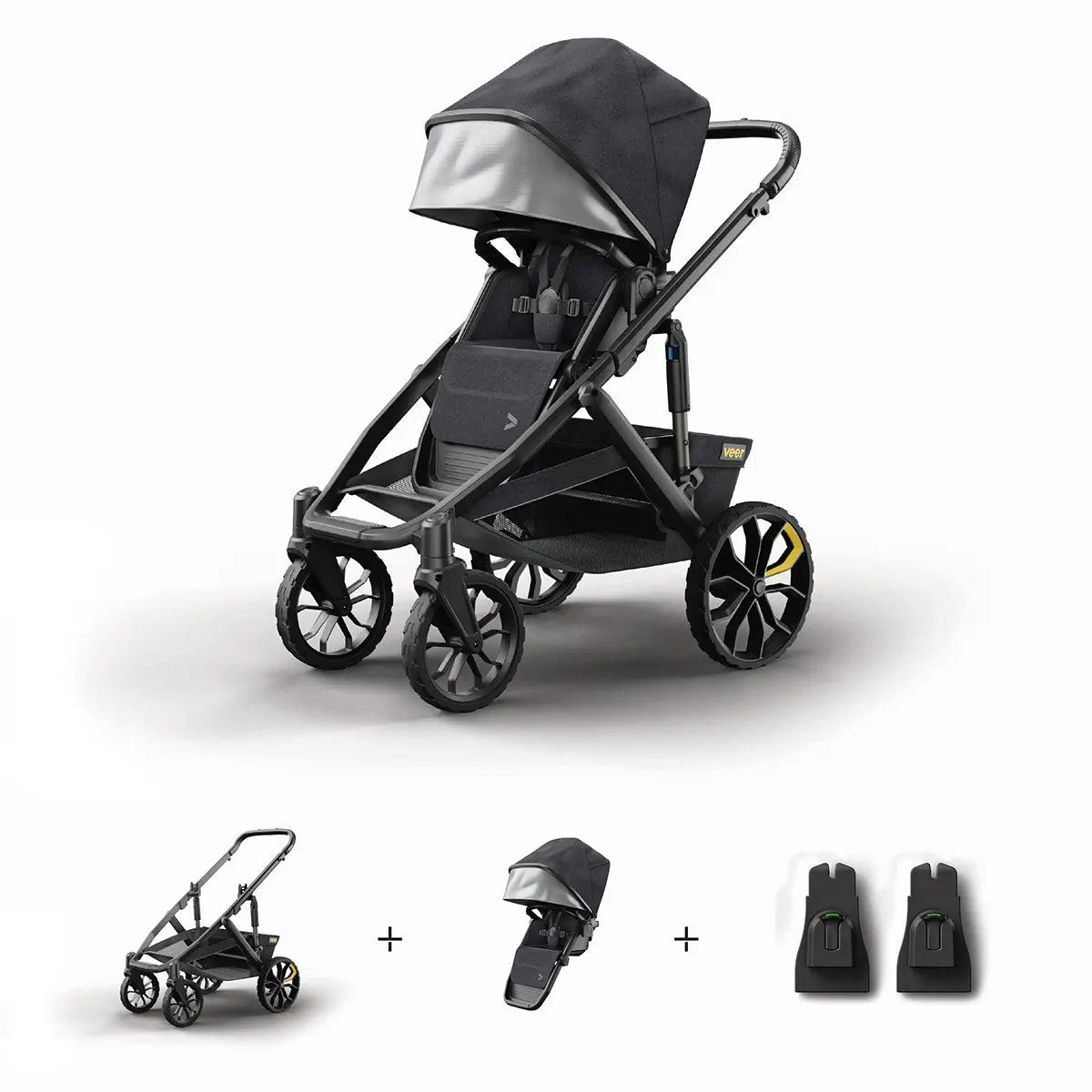 Veer Switch & Roll With Car Seat Adapter Bundle