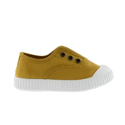 VICTORIA SHOES RUBBER-TOECAP CANVAS CURRY - baby enRoute
