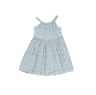 Vignette Stella Dress In Blue Ditsy Floral
