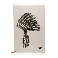 Varanassi Dhurrie Hand-Woven 100% Cotton Rug - Indian