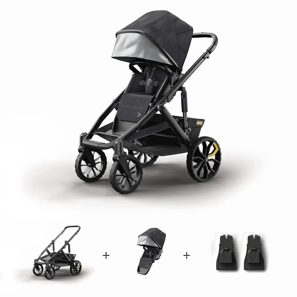 Veer Switch & Roll With Car Seat Adapter Bundle