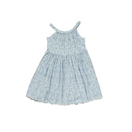 Vignette Stella Dress In Blue Ditsy Floral