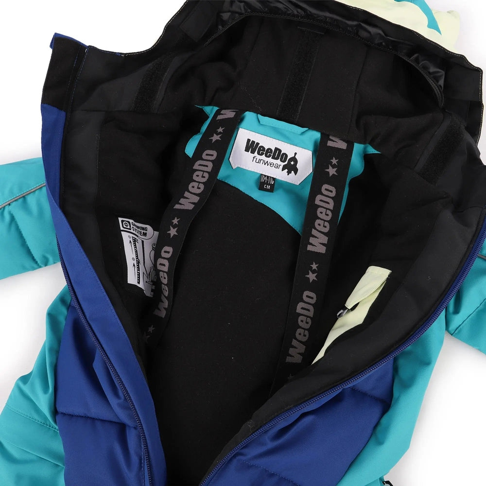 Weedo Blue Mondo Monster Snowsuit + Matching Gloves
