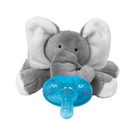 WubbaNub Infant Plush Toy Pacifier Grey Elephant