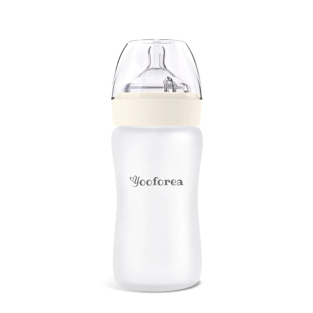 Yooforea Silicone Coated Glass Baby Bottle 9Oz/270Ml