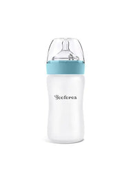 Yooforea Silicone Coated Glass Baby Bottle 9Oz/270Ml