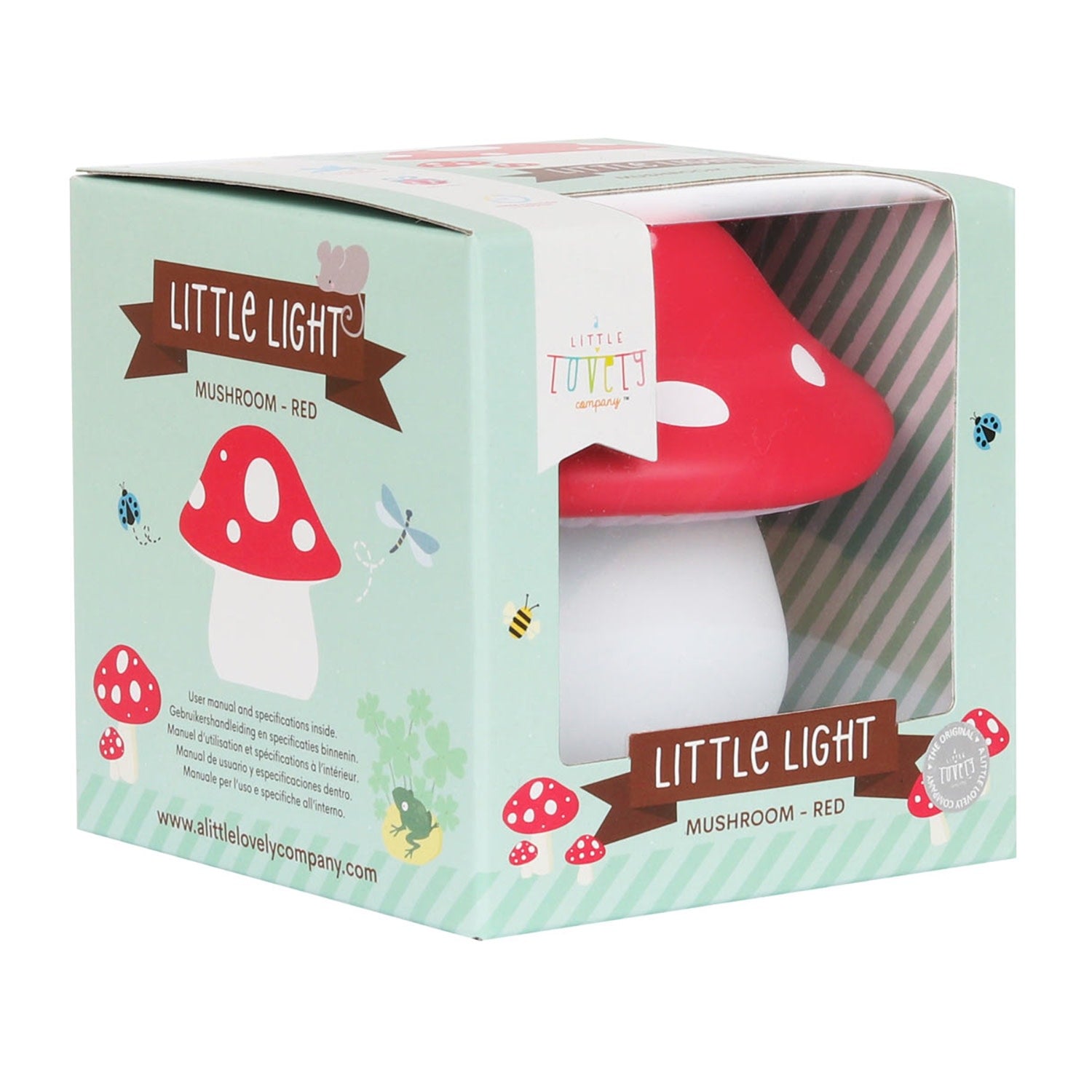 A Little Lovely Company Little Light Red Mushroom