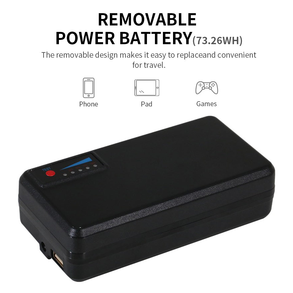 Airwheel lithium power bank, black rectangular battery pack