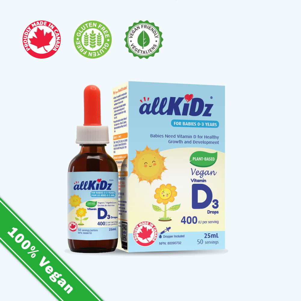 Allkidz Vegan Vitamin D3 Drops (400Iu) 25 ml