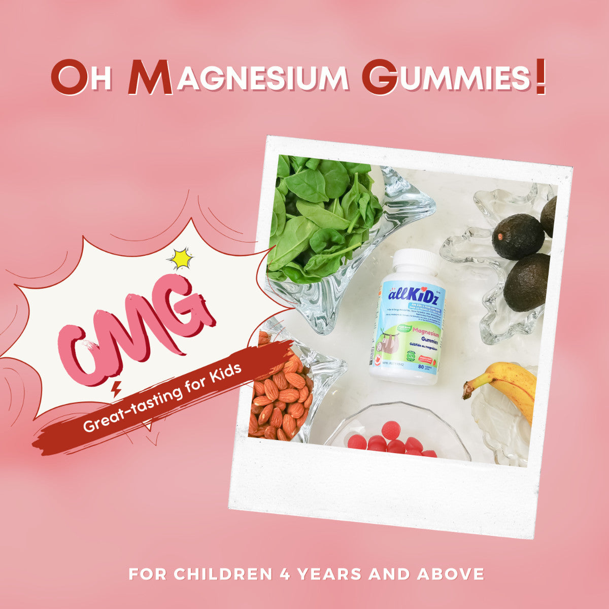 Allkidz Magnesium Gummies 80S