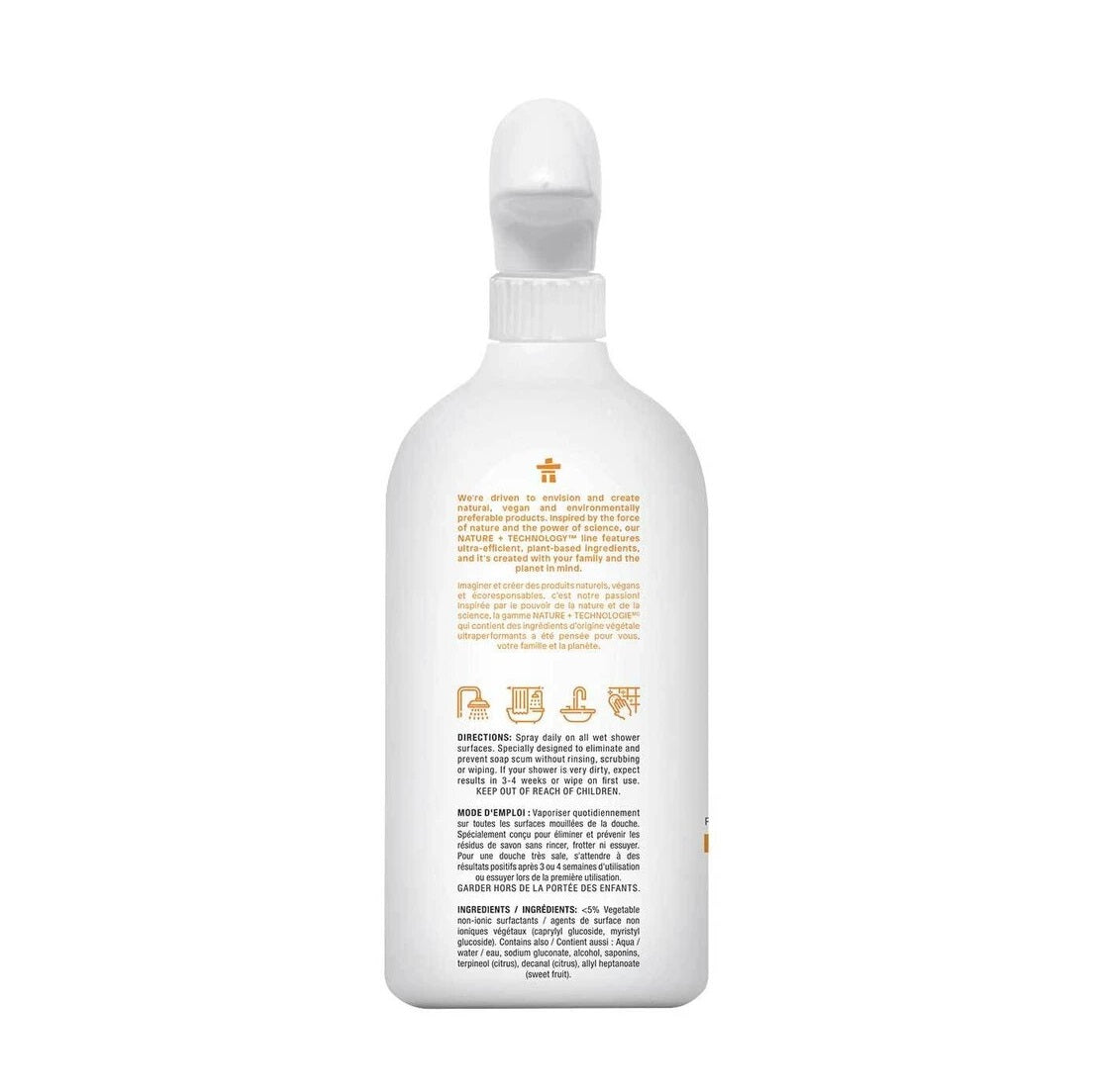 ATTITUDE DAILY SHOWER & TILE CLEANER CITRUS ZEST 800 ML
