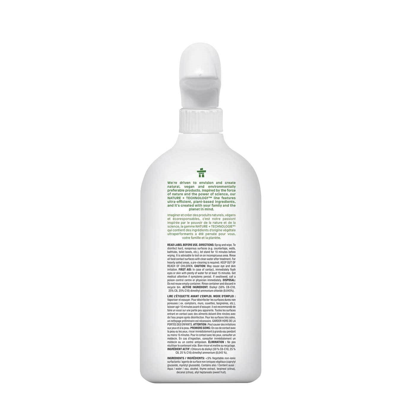 ATTITUDE NETTOYANT MULTI SURFACES DESINFECTANT 99.9% 800 ML