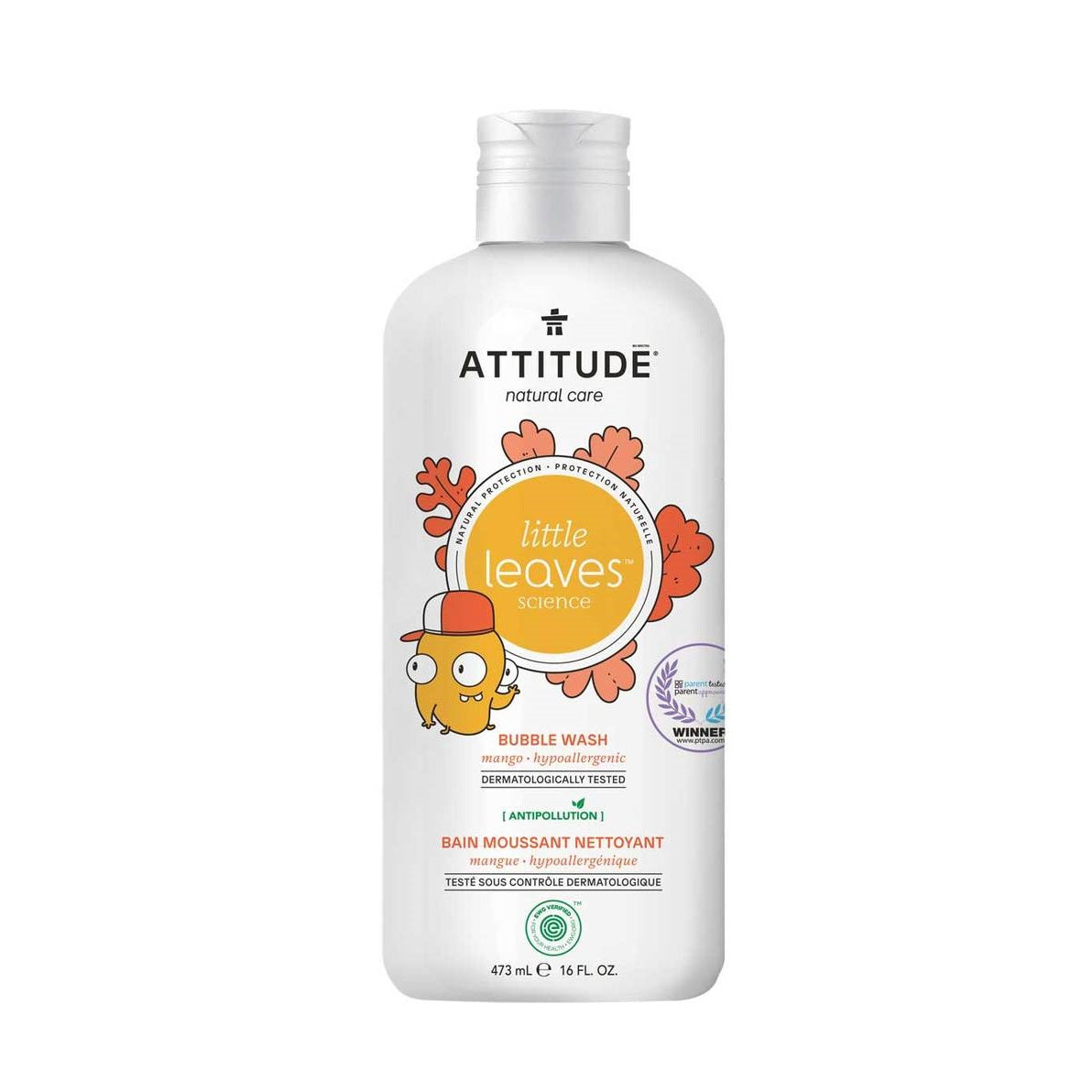 ATTITUDE NATURAL BUBBLE WASH 473ML