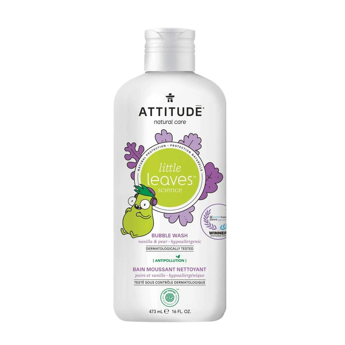 ATTITUDE NATURAL BUBBLE WASH 473ML