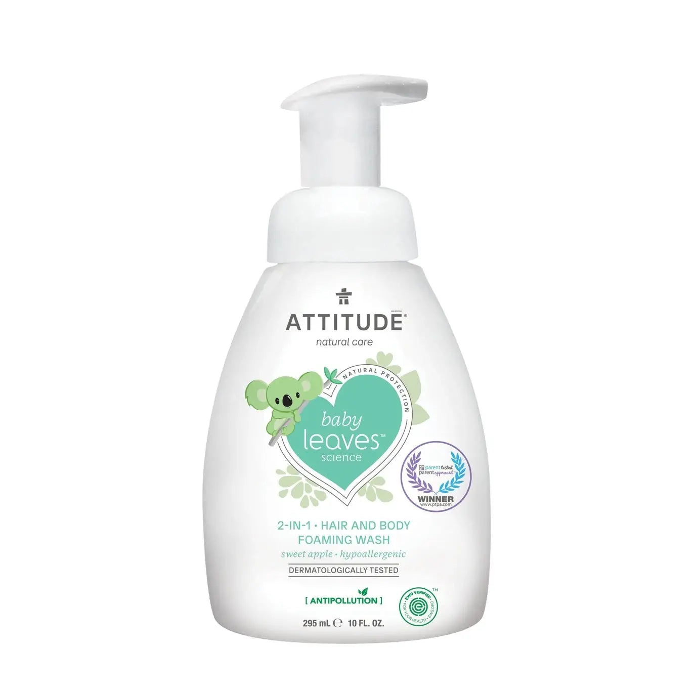 Attitude Baby Shampoo And Body Foaming Wash 295 ml