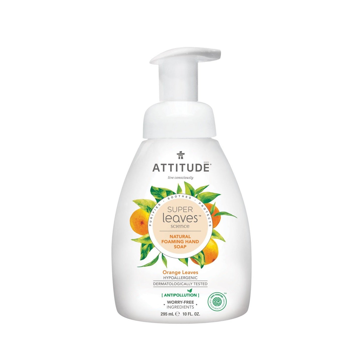 ATTITUDE FOAMING HAND SOAP 295ML