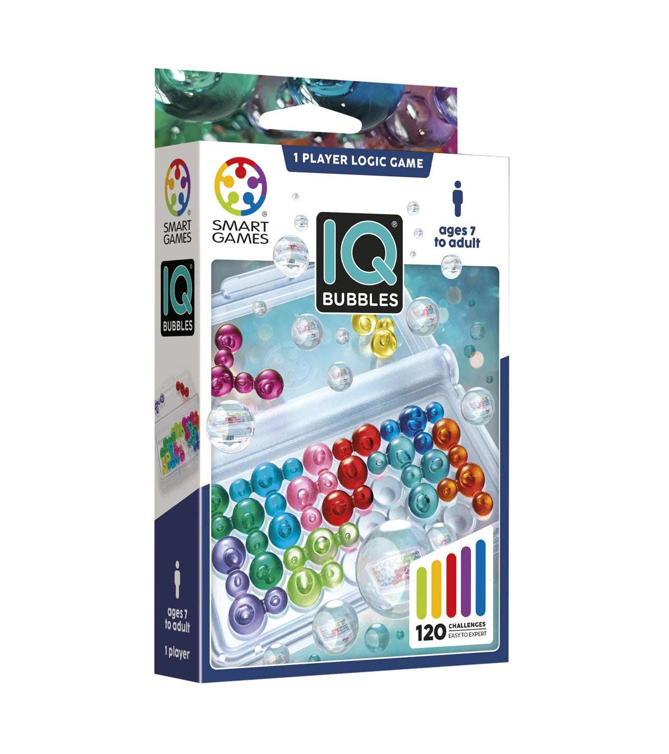 IQ Bubbles puzzle game by Smart Games, colorful beads