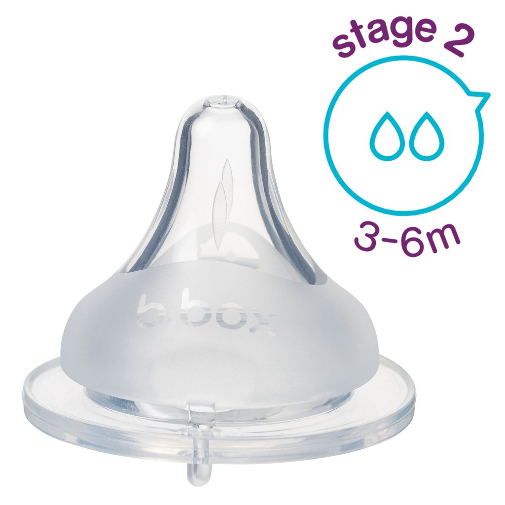 B.BOX BABY BOTTLE ANTI-COLIC TEAT-2PK
