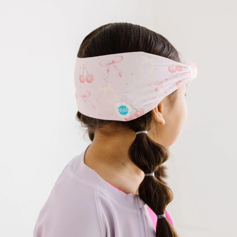 Splash swim goggles cherry charms, pink cherry pattern