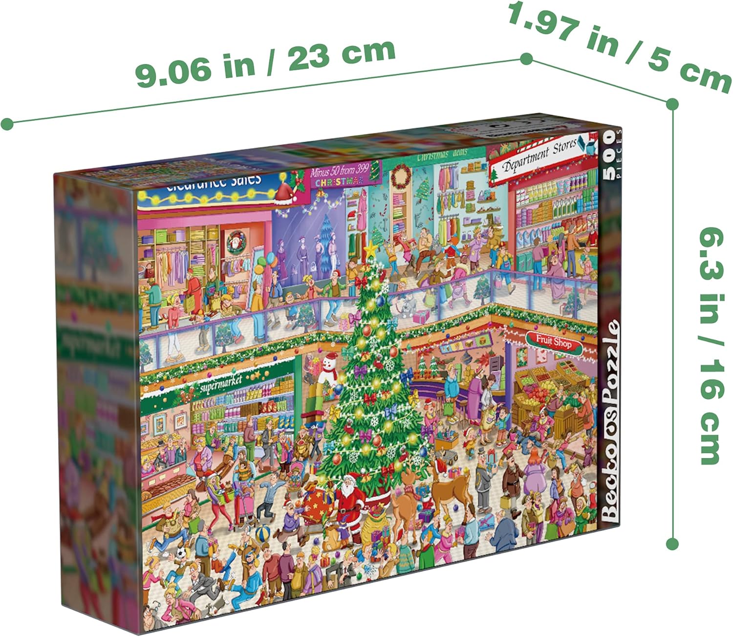 Becko Jigsaw Puzzle 500 Piece Christmas Supermarket