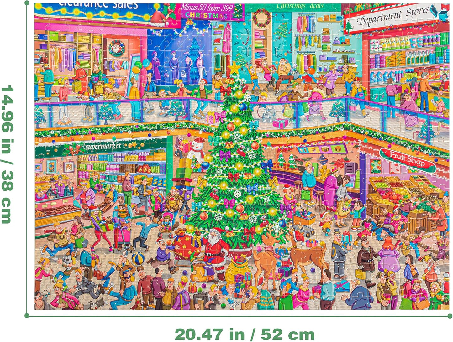 BECKO JIGSAW PUZZLE 500 PIECE CHRISTMAS SUPERMARKET - baby enRoute