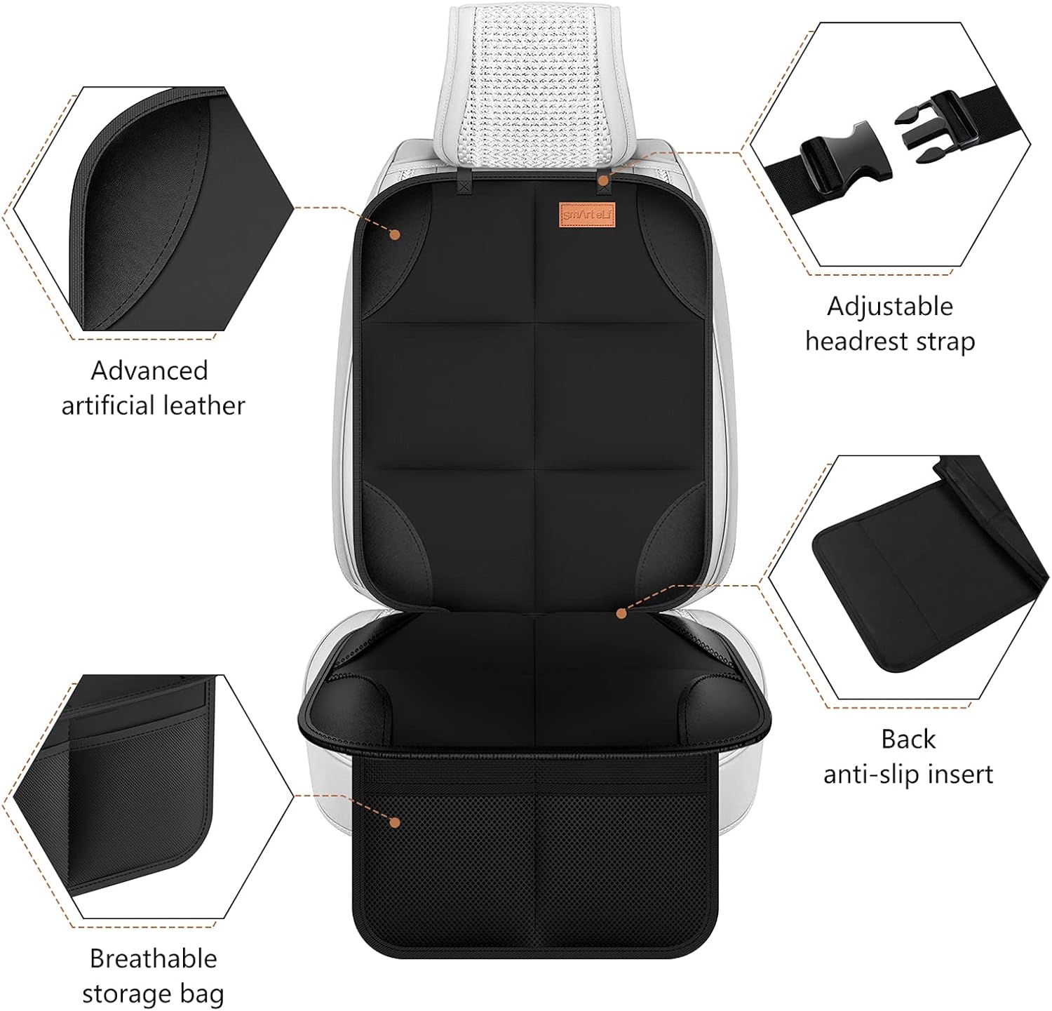 Smart Elf Car Seat Protector 2Pack