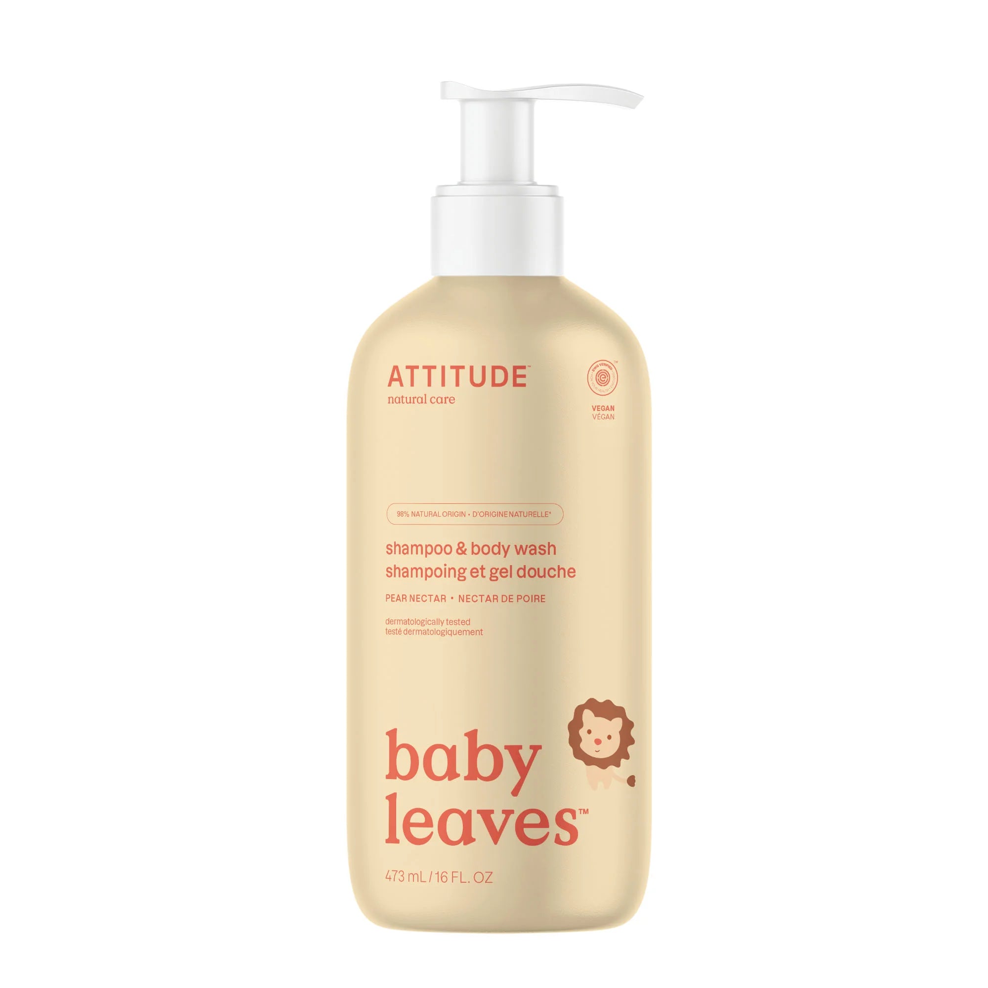 ATTITUDE BABY SHAMPOO AND BODY WASH 473 ML