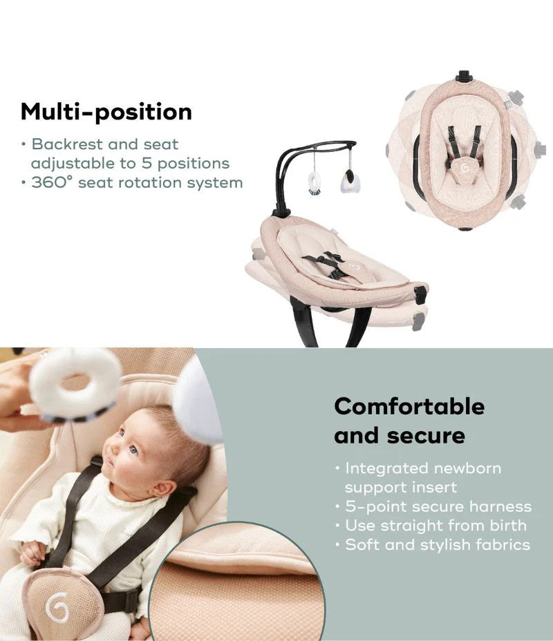 Babymoov Baby Swing Swoon Evolution Connect Mocca